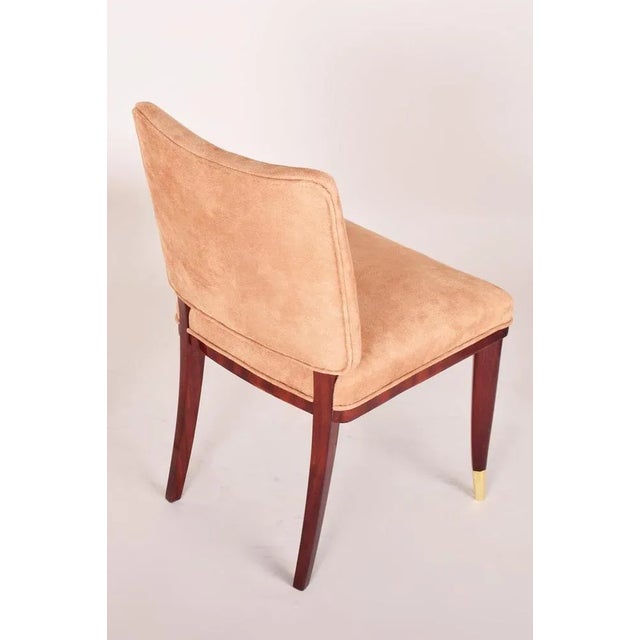 Beige French Art Deco Chair by Jules Leleu, 1920s For Sale - Image 10 of 12