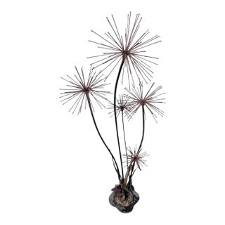 Mid 20th Century Silas Seandel Signed Starburst Floor Sculpture For Sale