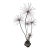 Mid 20th Century Silas Seandel Signed Starburst Floor Sculpture For Sale