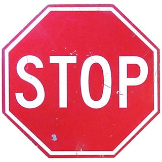 18" Metal Stop Sign For Sale