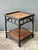 Black Vintage Woven Rattan Side Table For Sale - Image 8 of 12