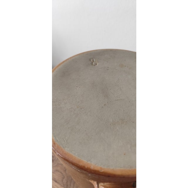 Large Antique French Stoneware Confit Pot with Lid, Early 20th Century For Sale - Image 9 of 10