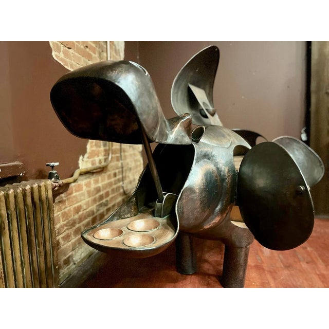 1980s Large Copper Hippo Bar Sculpture in the style of Xavier Lalanne, 1980s For Sale - Image 5 of 17