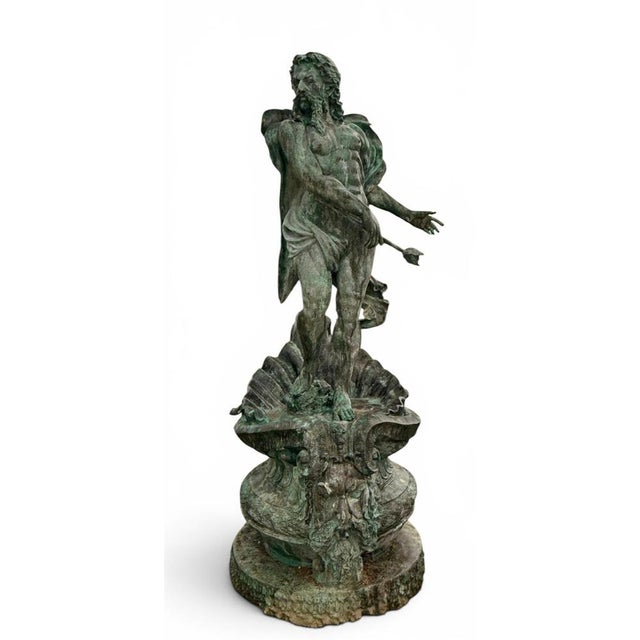 Greek Bronze Fountain of Neptune, Naples, Italy, 1980s For Sale - Image 4 of 8