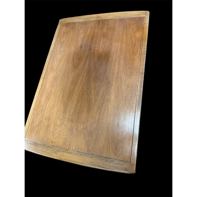 Burnt Umber 1960s McM Walnut EndTables Stand Vintage Mid-Century Side Tables Pair (2) For Sale - Image 8 of 10