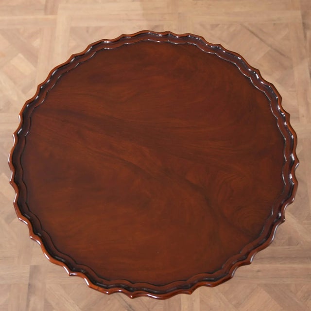 Niagara Furniture Mahogany Philadelphia Tilt Top Table For Sale - Image 6 of 12