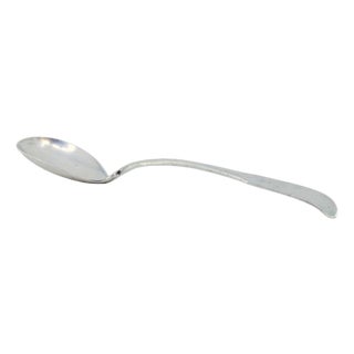 Silver Dessert Spoon with Handle For Sale