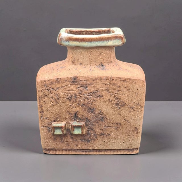Brown Curt Magnus Addin Ceramic Vase by Glumslöv, Sweden, 1970s For Sale - Image 8 of 18