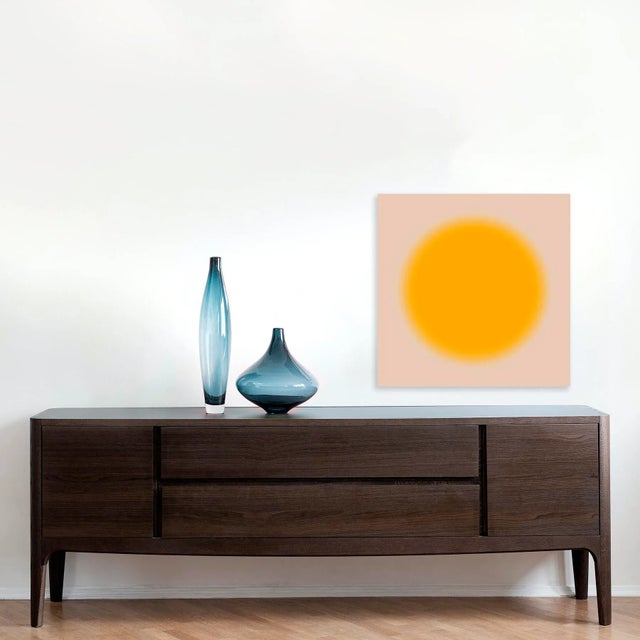 Contemporary Contemporary Art Prints Solar Sun Orange & Pink 24x24 by Angela Cameron For Sale - Image 3 of 3