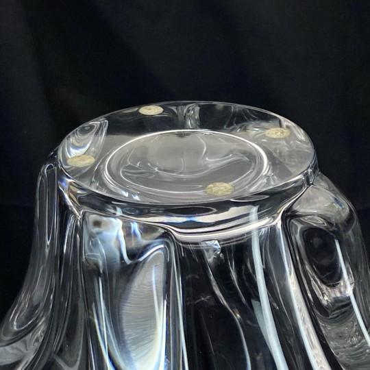 Vannes Le Chatel Signed Crystal Sculpture/Centerpiece - Large, Freeform, Vintage (11”x11”x10”) Please Read For Sale - Image 13 of 18