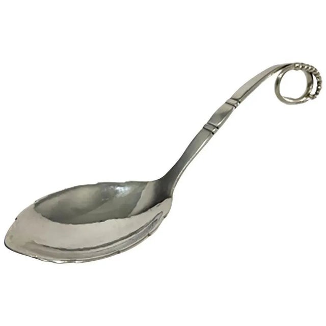 Metal Danish Serving Spoon from Georg Jensen, 1945 For Sale - Image 7 of 7