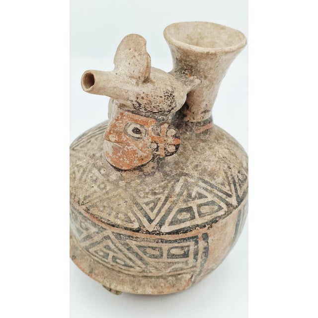 Anthropomorphic Terracotta Vase from the Ancient Pre-Columbian Cultures of the Andes For Sale - Image 13 of 15