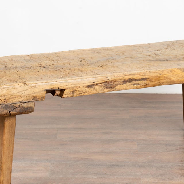 Wood Early 20th Century Rustic Coffee Table From Hungary For Sale - Image 7 of 10