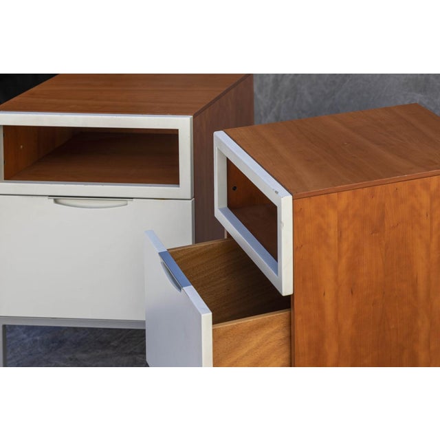 Vintage Nightstands in Wood, Set of 2 For Sale - Image 10 of 12