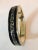 Late 20th Century Vintage Black Enamel Gold Greek Key Hinged Bangle For Sale - Image 5 of 7