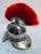 Red Antique 1900s Miniature Roman Helmet Galea Paperweight For Sale - Image 8 of 12