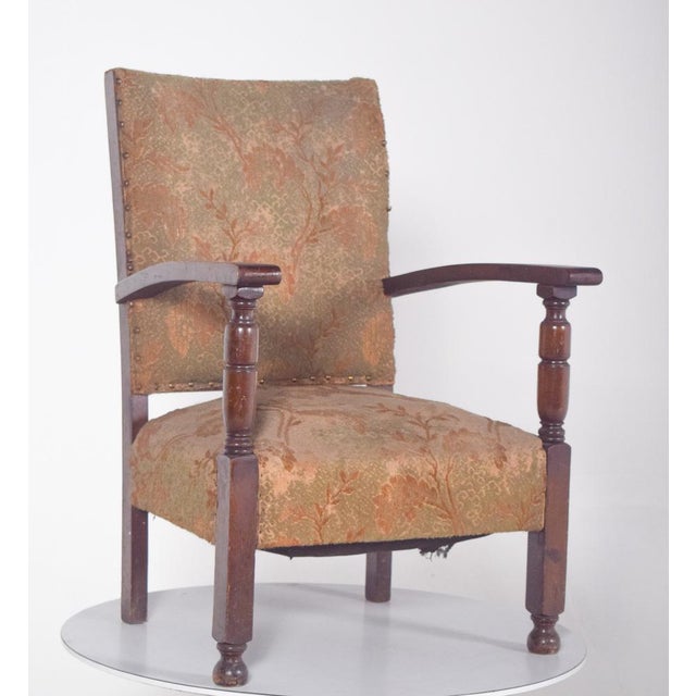 Portuguese Low Armchair, 1890s For Sale - Image 4 of 8