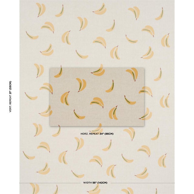 When creating this playful banana print, artist Caroline Z Hurley drew on childhood memories of her grandfather’s fruit...