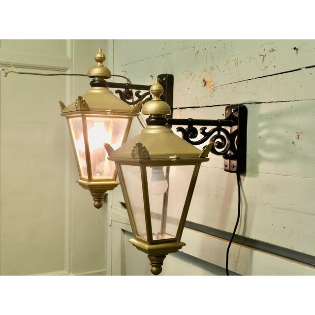 1960s Vintage Wall Hung Lanterns, 1960, Set of 2 For Sale - Image 5 of 8