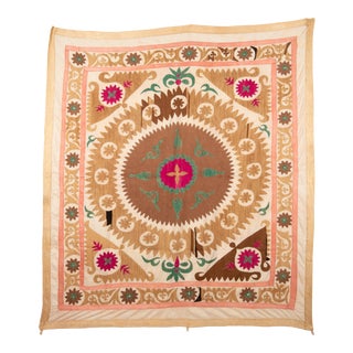 1960s Samarkand Uzbekistan Suzani For Sale