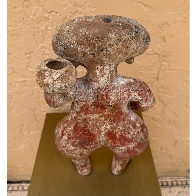 Ceramic Nayarit Chinesco Standing Female Figurine For Sale - Image 7 of 8