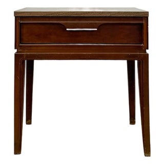 Basic Witz MCM Nightstand Vintage Mid-Century Modern Bedside Table For Sale