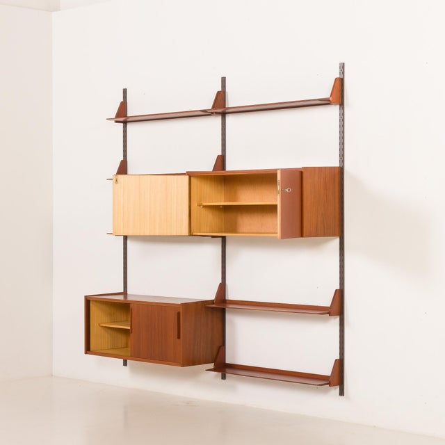1960s Mid-Century Teak Wall Unit by Dieter Reinhold for WK Möbel, Germany, 1960s For Sale - Image 5 of 18