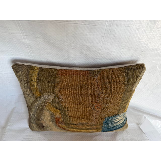 Antique 17th Century Brussels Tapestry Pillow For Sale In Los Angeles - Image 6 of 7