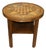 Vintage Chessboard Table with Shelf and Glass Top, 1950s For Sale