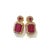Bochic "Orient" Vintage Ruby & Multi Diamond Earrings Set In 18K Gold & Silver For Sale - Image 14 of 18