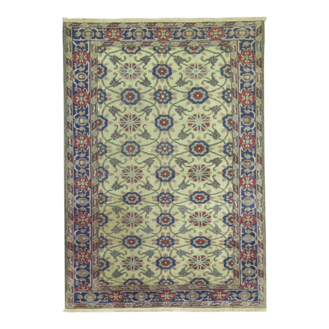 Early 20th Century Zabihi Collection Turkish Sivas Accent Rug - 3'11" x 5'9" For Sale
