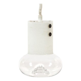 Mid Century Swedish Modern Glass Pendant Lamp by Orrefors For Sale