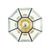 Mid-Century Modern Glass & Brass Flush Mount from Limburg, Germany, 1960s For Sale - Image 11 of 11