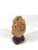1980's Chinese Netsuke Little Mouse on Basket of Peaches With Petite Wood Stand For Sale - Image 4 of 7
