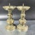 Chinoiserie Pair of Vintage Bronze Candlesticks, Traditional Pricket Candle Holders, Chinoiserie Altar Decor For Sale - Image 3 of 10