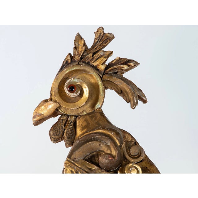 Gilded Fragment Rooster Sculpture For Sale - Image 4 of 12