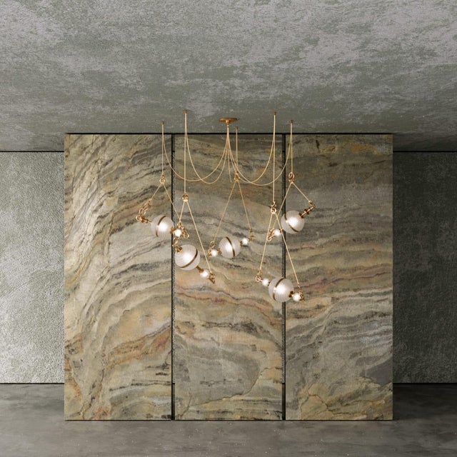 Saturn Suspension Lamp Handmade by Creativemary For Sale - Image 14 of 18