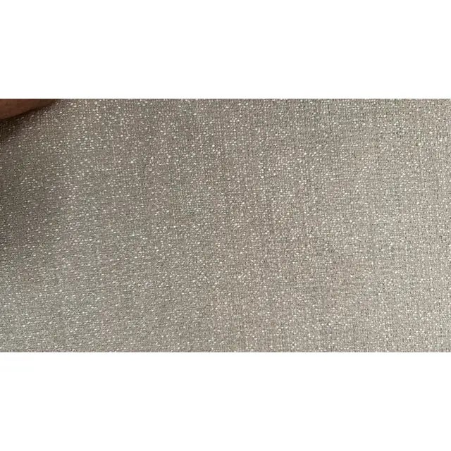 2020s Designer-Style Reversible Linen-Cotton Upholstery Fabric, Light Olive & Beige – 2.22 Yards For Sale - Image 5 of 6