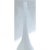 Late 20th Century Vintage Tall Abstract White Glass Vase For Sale - Image 5 of 6