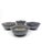 This elegant soup bowls set for four showcases the refined artistry of Bat Trang, Vietnam, renowned for its centuries-old...