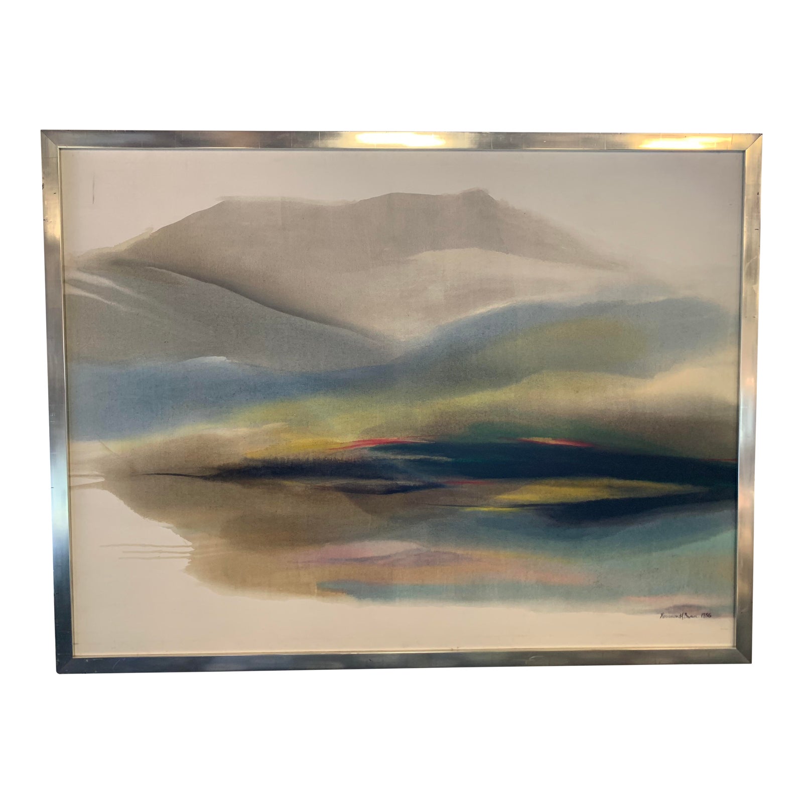 Large Scale Landscape Painting by Rosamond Brown Chairish