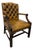 Vintage English Leather Chair For Sale