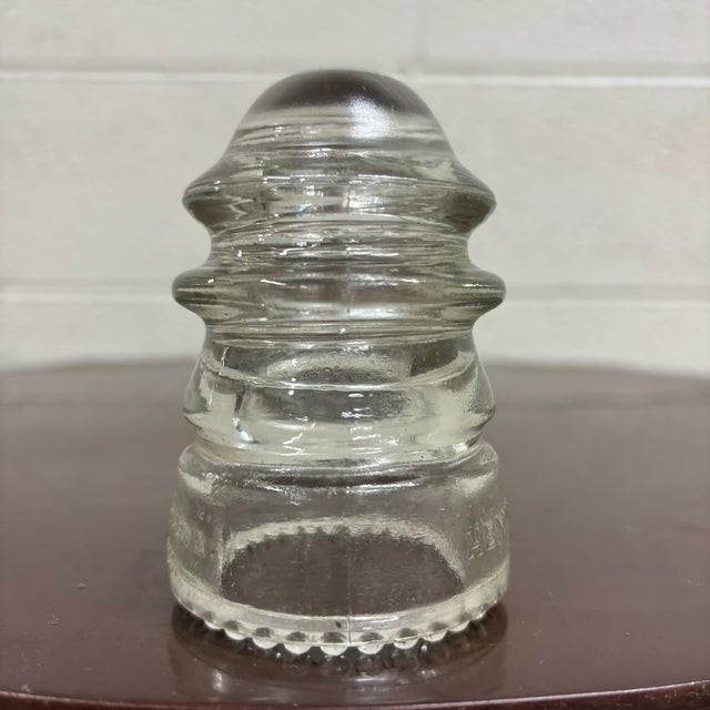 Antique Hemingray 12 Clear Glass Insulator For Sale In Kansas City - Image 6 of 6