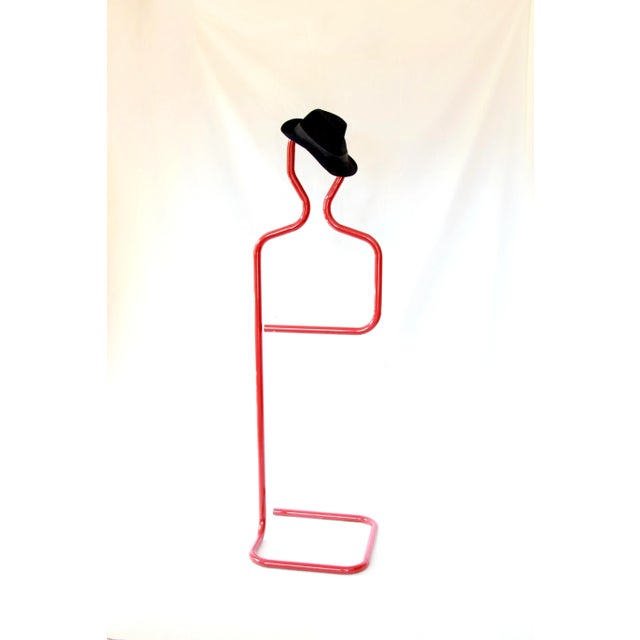 Postmodern Tubular Silent Valet Stand from Servorosso, Italy, 1980s For Sale - Image 6 of 12