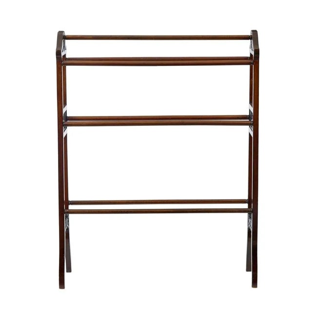 Early 20th Century Carved Towel Rail, 1890s For Sale - Image 5 of 6