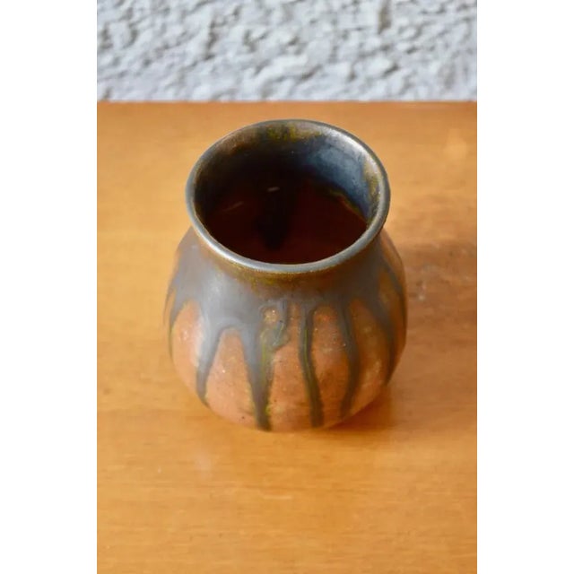 Mid-Century Modern Stoneware Vase by Fermand Elchinger, 1960s For Sale - Image 3 of 9