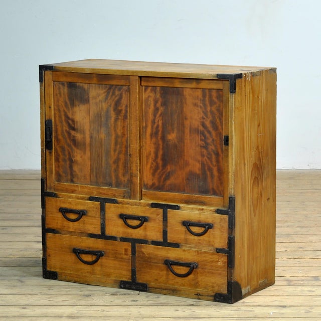 Japanese Tansu Chest of Drawers, 1900 For Sale - Image 16 of 16
