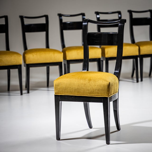 Wood Biedermeier Dining Chairs, Early 19th Century, Set of 8 For Sale - Image 7 of 16