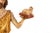 German or Austrian Polychromed Statue Sculpture of Saint John the Baptist For Sale - Image 6 of 18