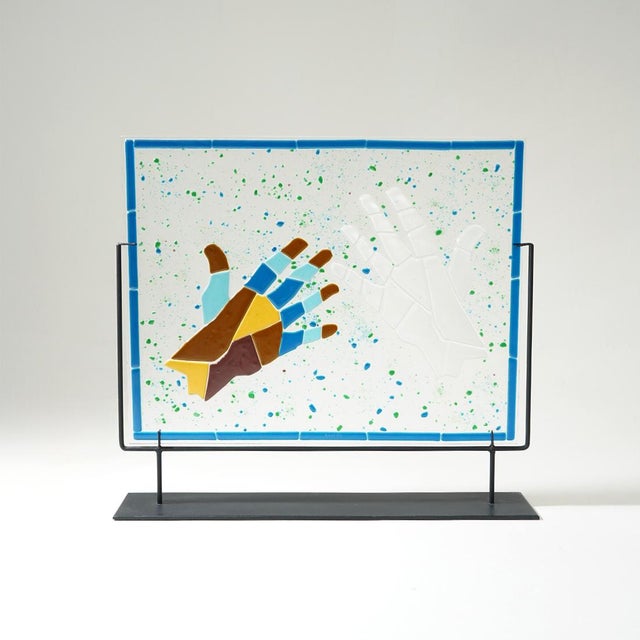 Glass Fusion Work by Mario Rossello for Studio Casarini Savona, 1990s For Sale - Image 15 of 15